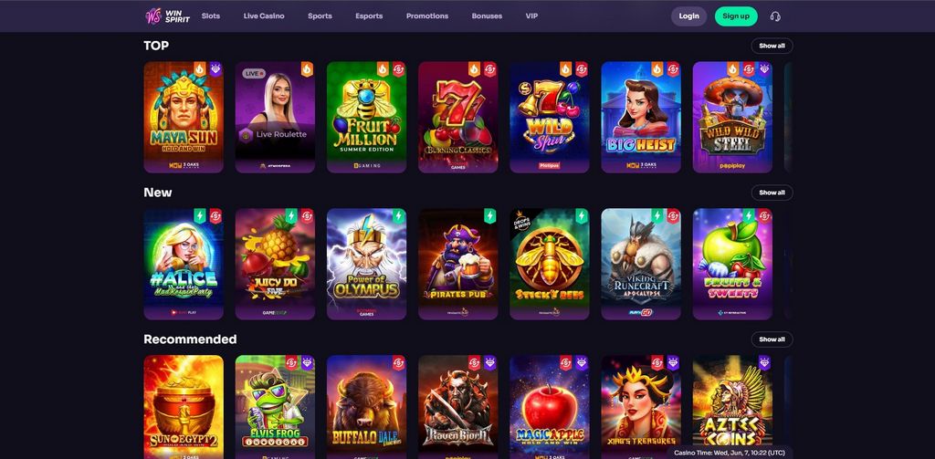 Avis sur le casino en ligne WinSpirit 2025 Avis sur le casino en ligne WinSpirit 2025