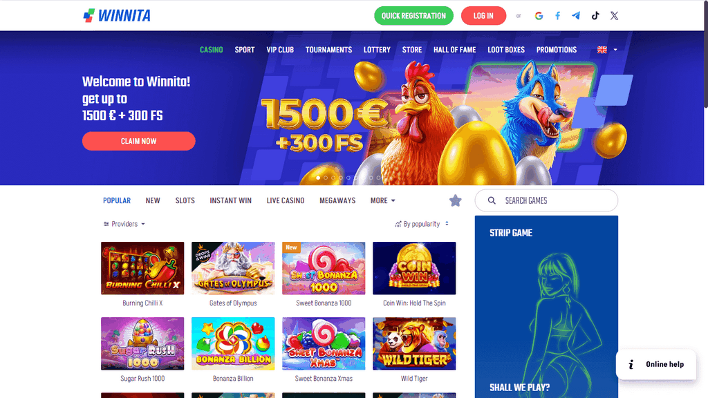 Winnita Casino è legale? - Recensione 2025